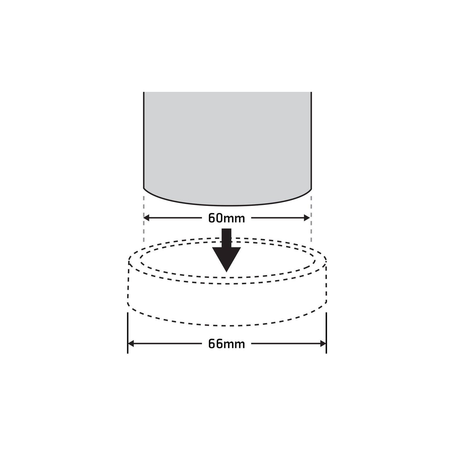 Surface Gard Castor Cups - 60mm - 4 Pack