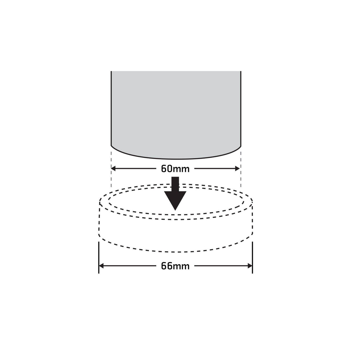 Surface Gard Castor Cups 60mm 4 Pack