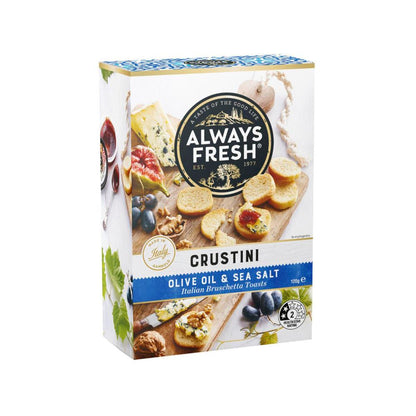 Always Fresh Olive Oil & Sea Salt Crustini Bruschetta Toasts - 120g
