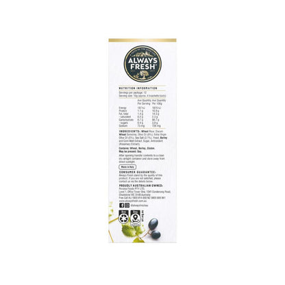 Always Fresh Olive Oil & Sea Salt Crustini Bruschetta Toasts - 120g