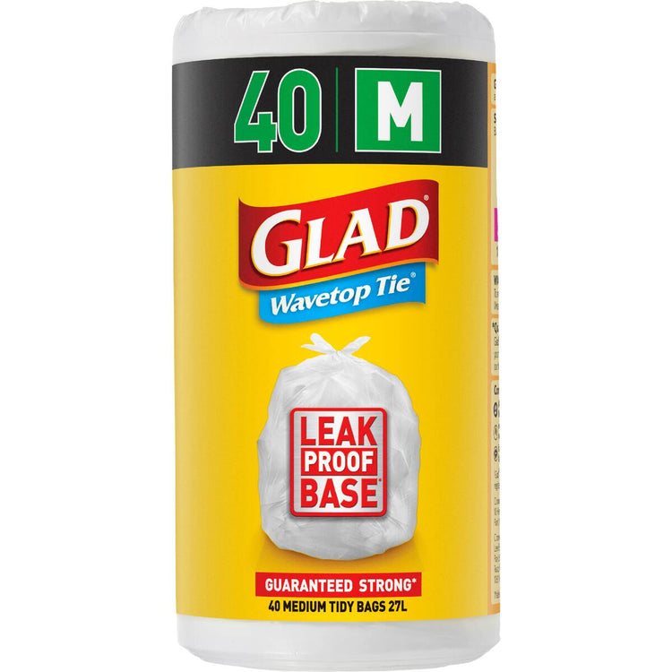 Glad Kitchen Tidy Bag Wavetop Medium 40 Pack