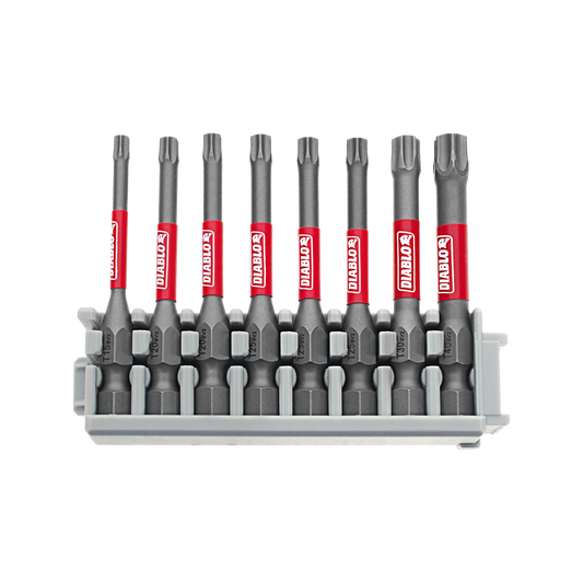 Diablo Torx Drive Bit T15 T20 T25 T30 T40 50.8mm 8 Pack