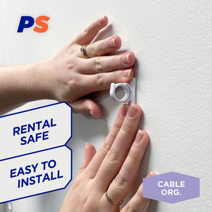 Permastik Small Cable Clips - Holds 300g - 5 Pack