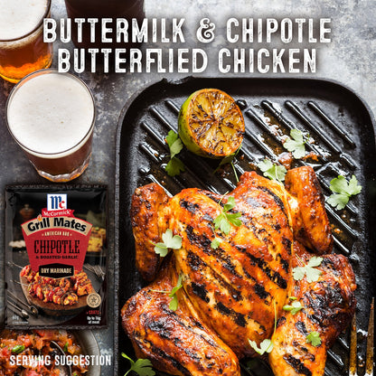 McCormick Grill Mates Chipotle & Garlic American BBQ Dry Marinade 40g