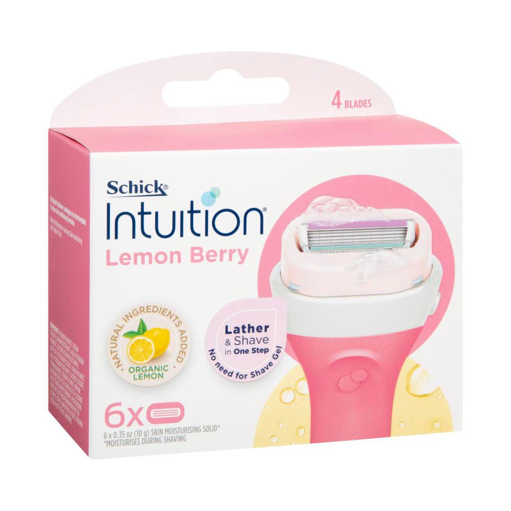 Schick Intuition Lemon Berry Refill Blades - 6 pack