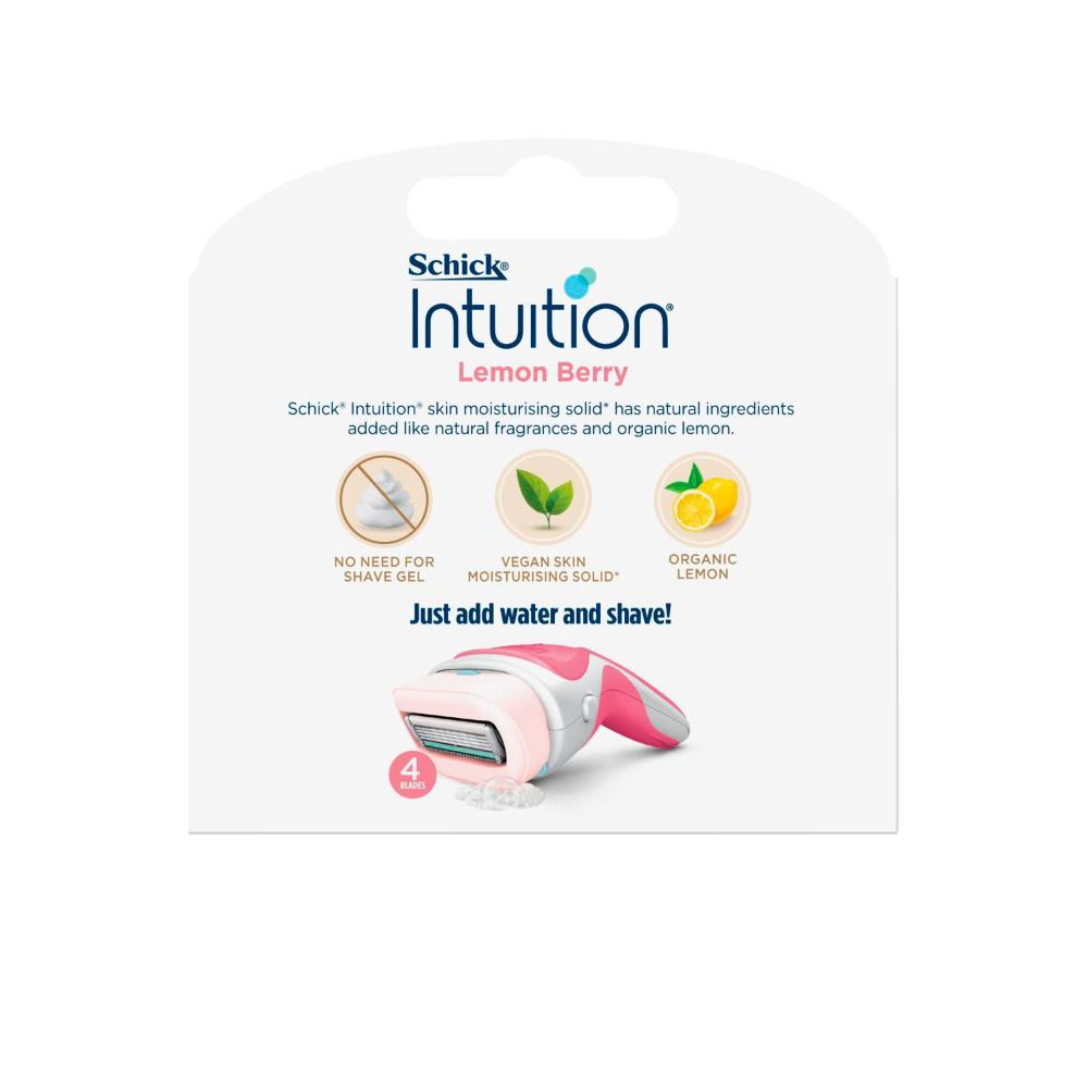 Schick Intuition Lemon Berry Refill Blades - 6 pack