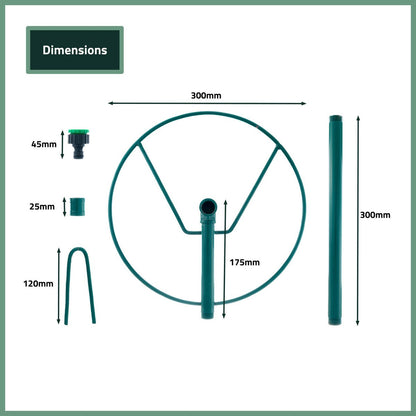 Garden Zen Universal Sprinkler Stand - Metal - 300mm - UV Protected