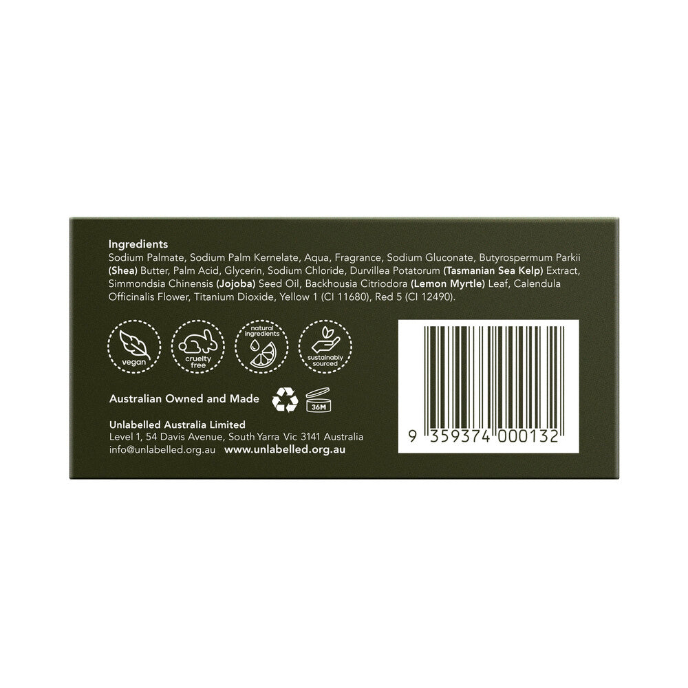 Unlabelled Exfoliating Body Bar Orange- Mandarin & Collagen - 180g