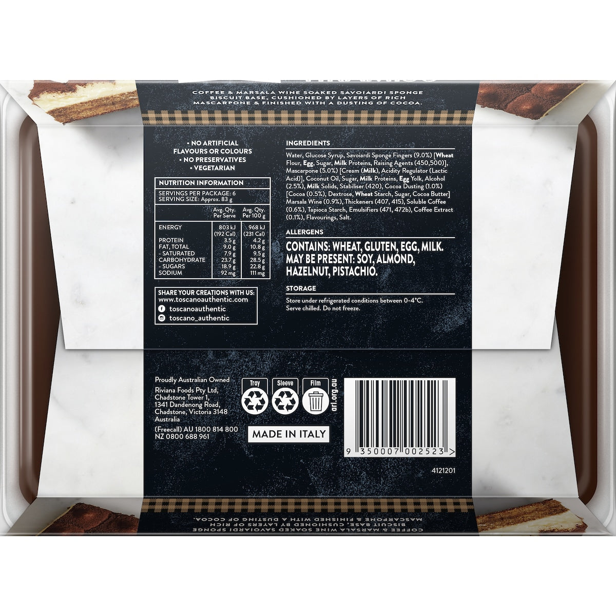 Toscano Tiramisu 500g