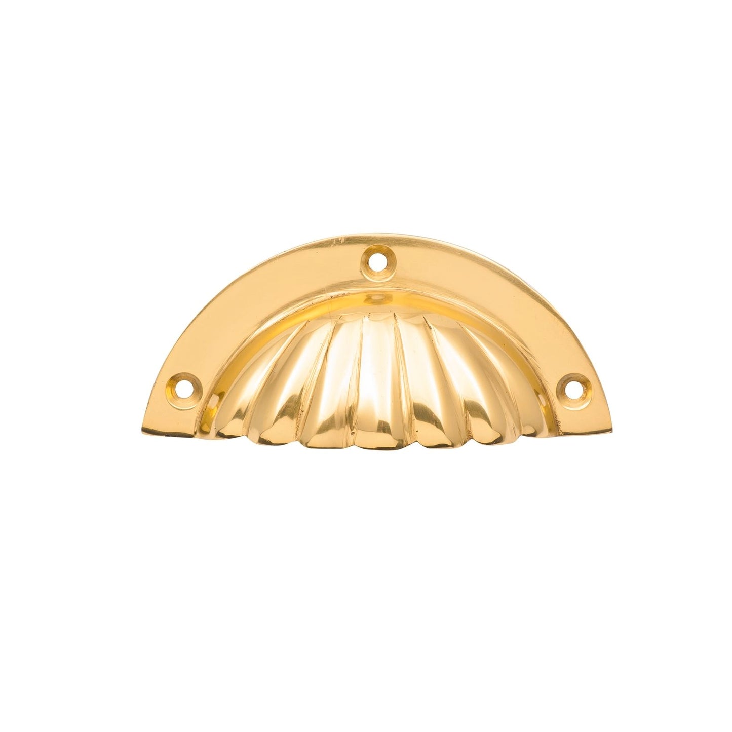 Prestige Brass Shell Cup Drawer Pull Handle - 37mm