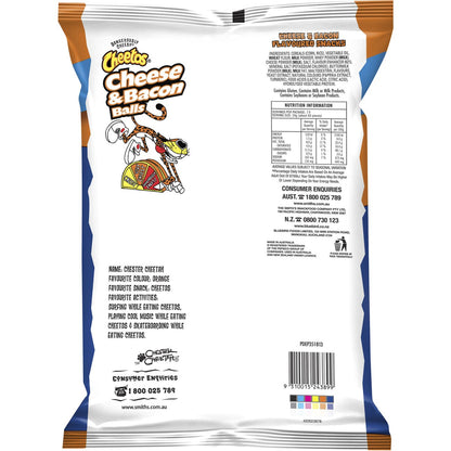 Cheetos Cheese & Bacon Snacks Party Size Bag 190g