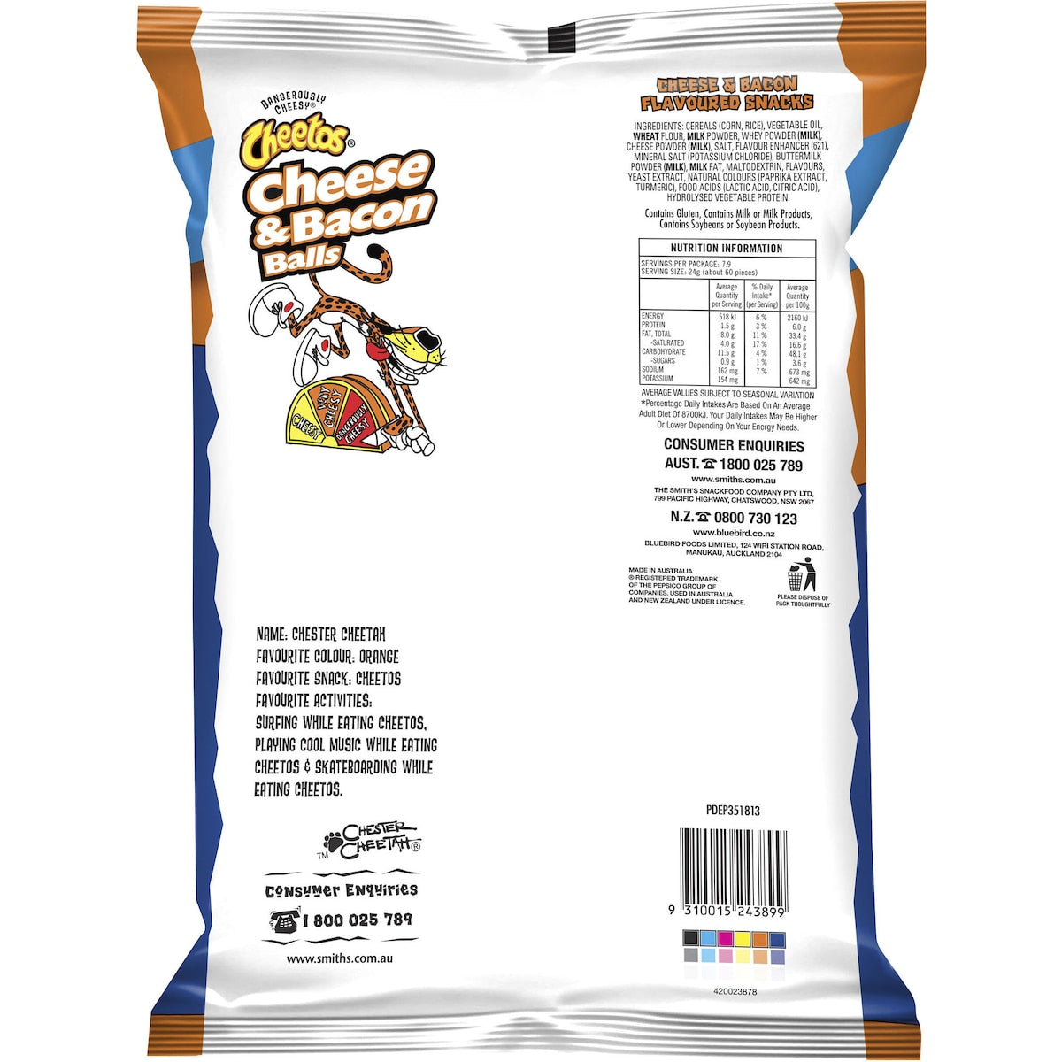 Cheetos Balls Cheese & Bacon Party Bag 190g