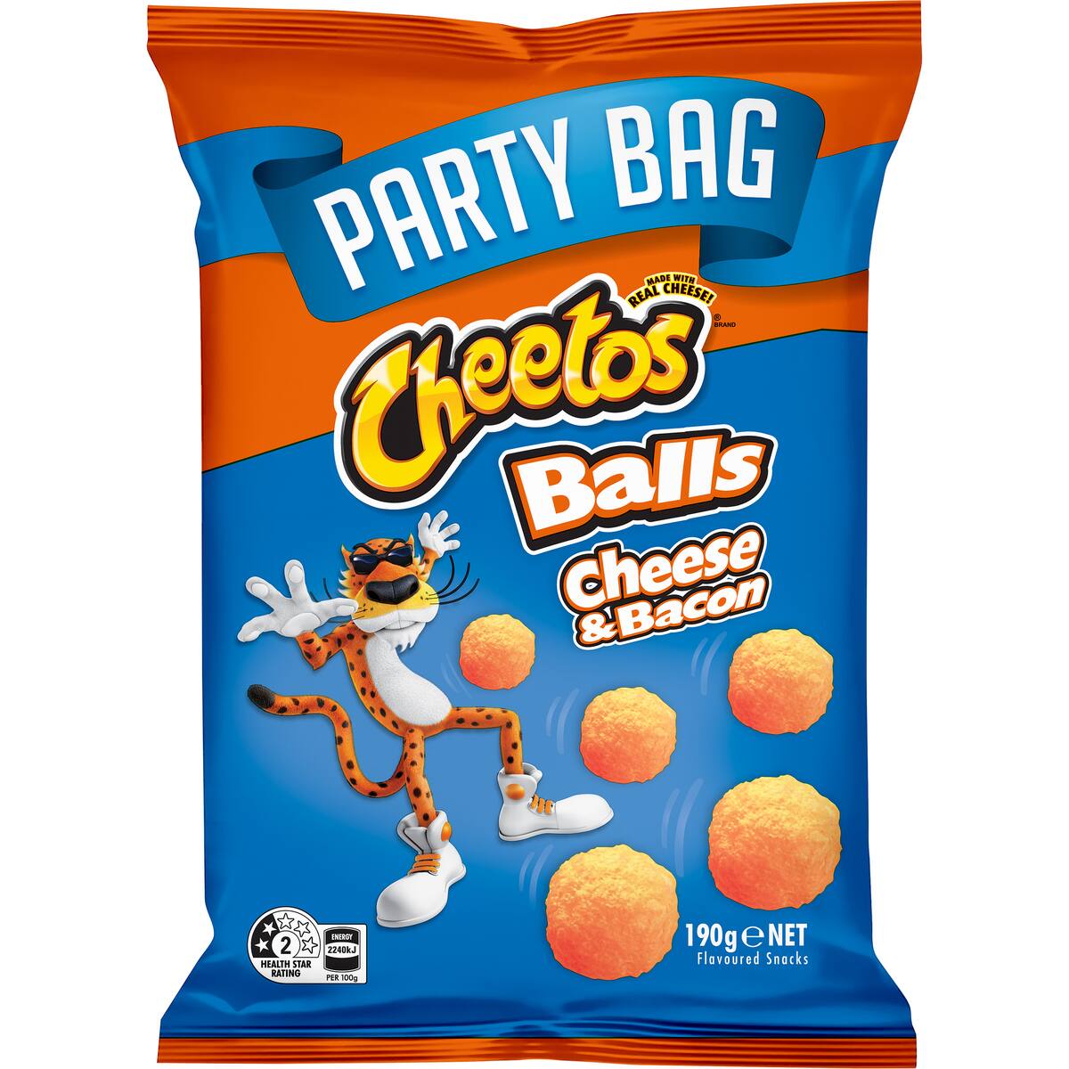 Cheetos Balls Cheese & Bacon Party Bag 190g