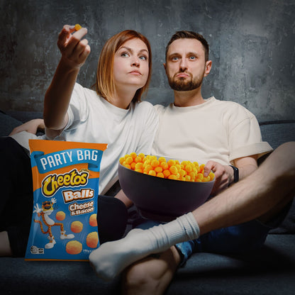 Cheetos Cheese & Bacon Snacks Party Size Bag 190g