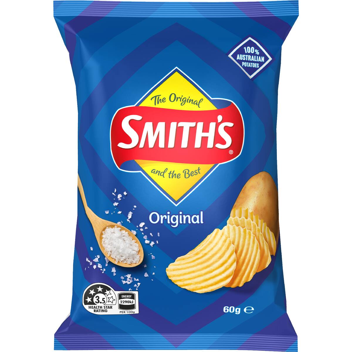 Smith's Crinkle Cut Potato Chips Original 60g