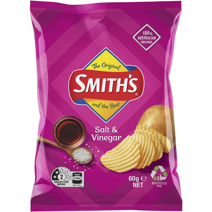 Smiths Crinkle Cut Chips Salt & Vinegar 60g