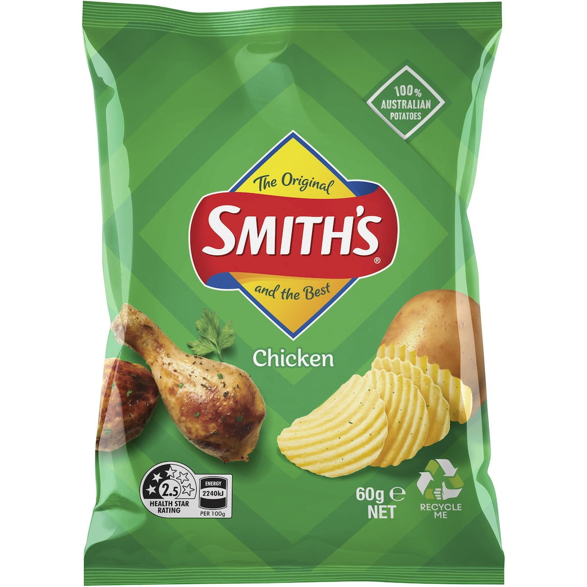 Smiths Crinkle Cut Potato Chips Chicken 60g
