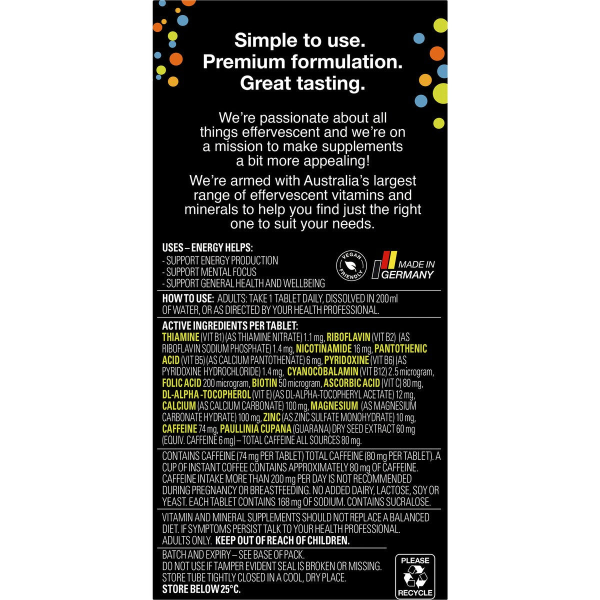 Voost Effervescent Energy Tablets 40 Pack