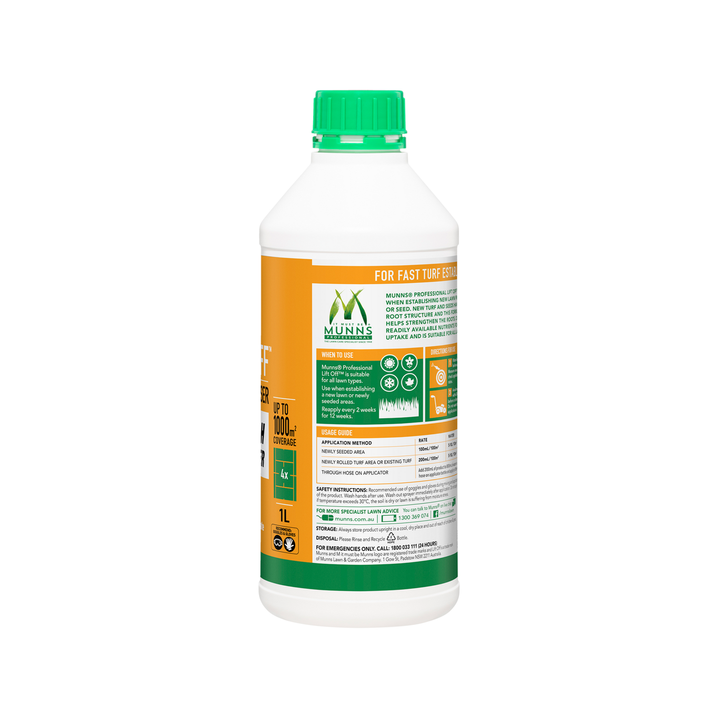 Munns Professional Lawn Fertiliser - 1L