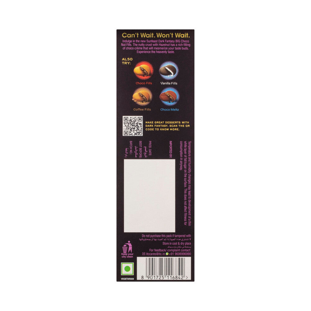 Dark Fantasy Big Choco Nut Fills - 150g