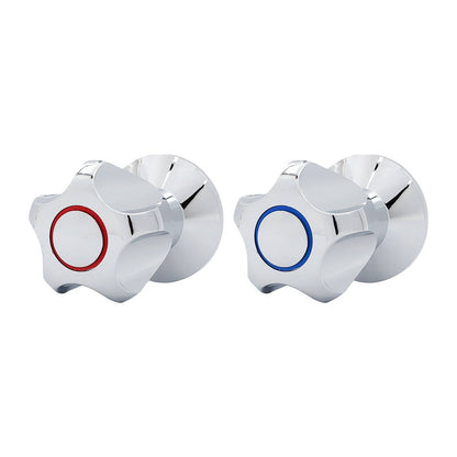 Shaw Mason Chrome Wall Top Assembly with Handle - 120 x 160mm - 2 Pack