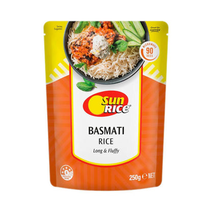 Sunrice Microwave Basmati Rice Pouch - 250g