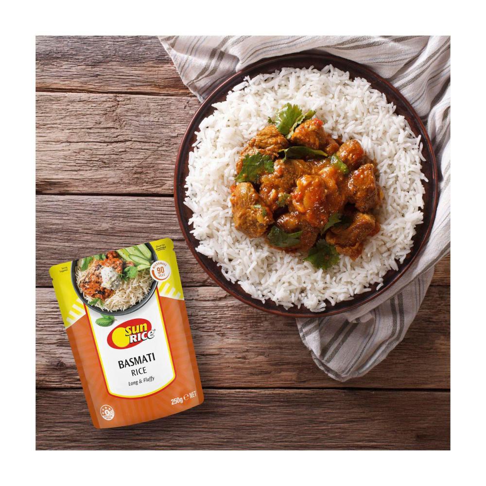 Sunrice Microwave Basmati Rice Pouch - 250g