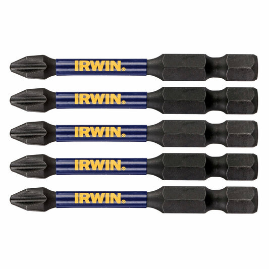 Irwin Impact Pro Performance Bits 57mm PH2 5 Pack
