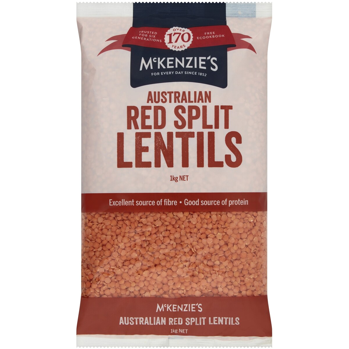 McKenzies Red Lentils 1kg