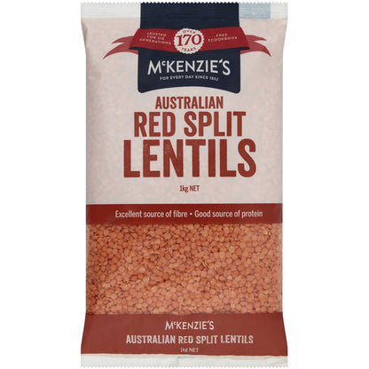 McKenzies Red Lentils 1kg