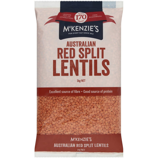 McKenzies Red Lentils 1kg