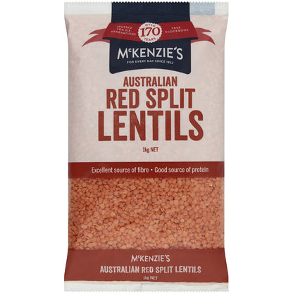 McKenzies Red Lentils 1kg