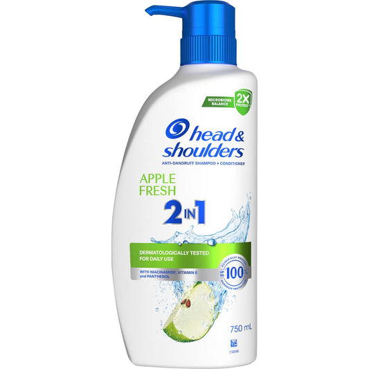 Head & Shoulders 2-in-1 Shampoo & Conditioner Apple Fresh 750ml