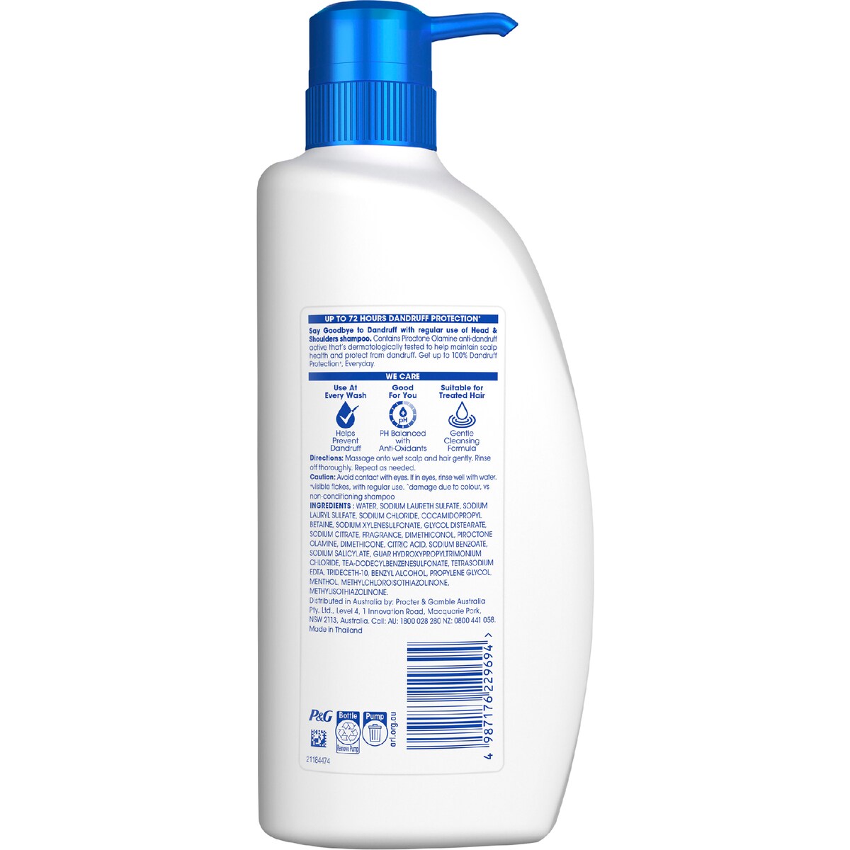 Head & Shoulders 2-in-1 Shampoo & Conditioner Smooth & Silky 750mL