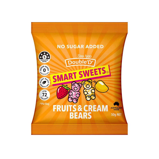 Double D Smart Sweets Fruits N Cream - 50g