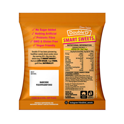 Double D Smart Sweets Fruits N Cream - 50g