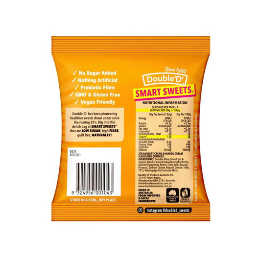 Double D Smart Sweets Fruits N Cream - 50g