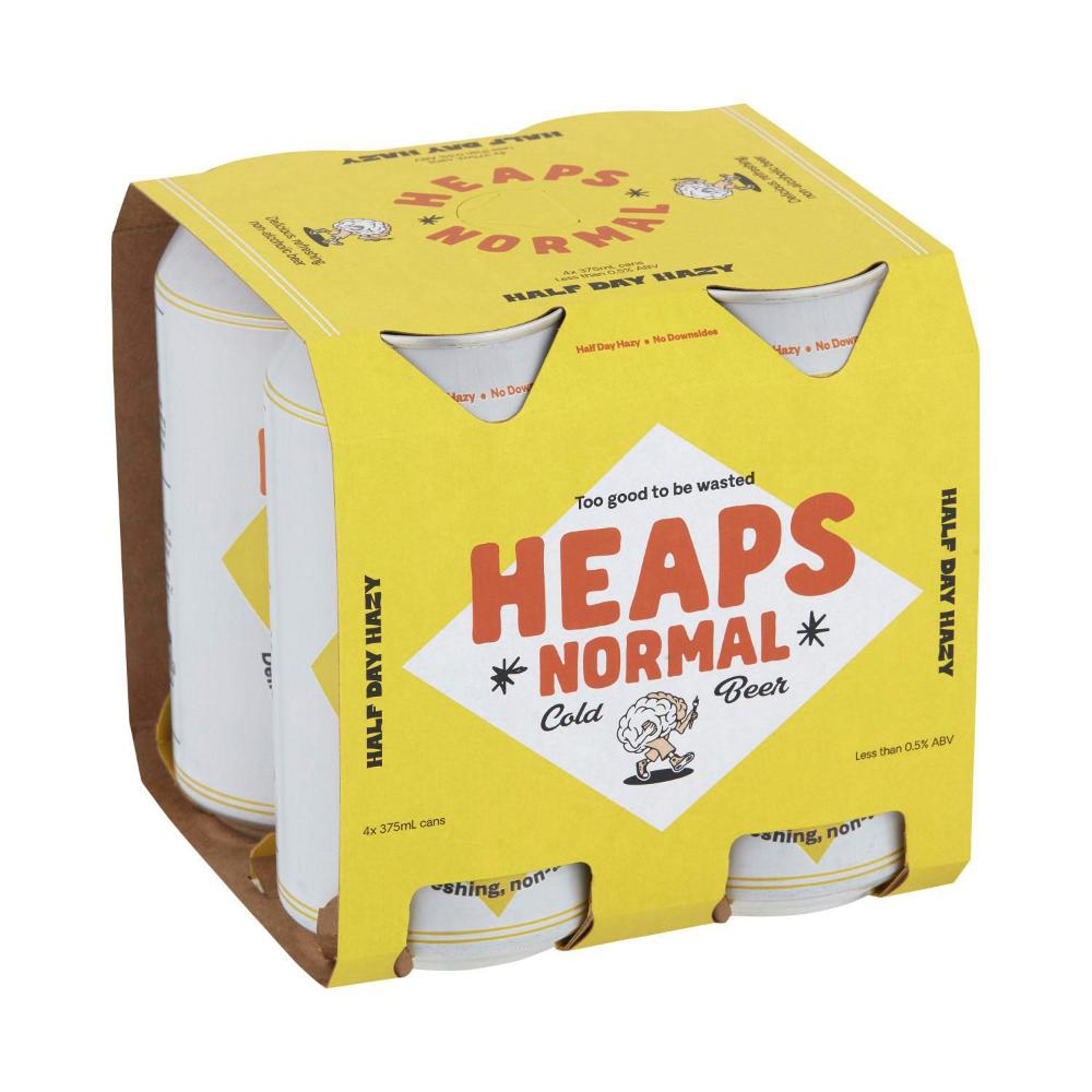 Heaps Normal Half Day Hazy Can 375ml - 4 Pack