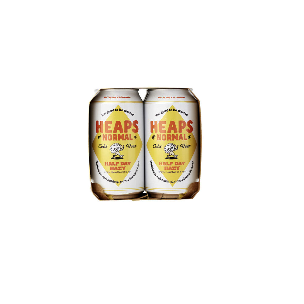 Heaps Normal Half Day Hazy Can 375ml - 4 Pack