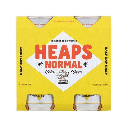 Heaps Normal Half Day Hazy Can 375ml - 4 Pack