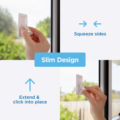 Perma Child Safety Sliding Door and Window Lock - 2 Pack