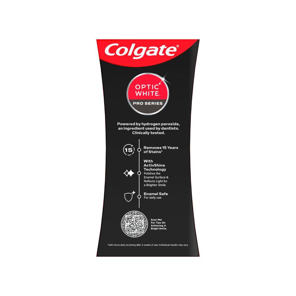 Colgate Optic White Pro Series Teeth Whitening Toothpaste Vividly Fresh With 5% Hydrogen Peroxide - 80g
