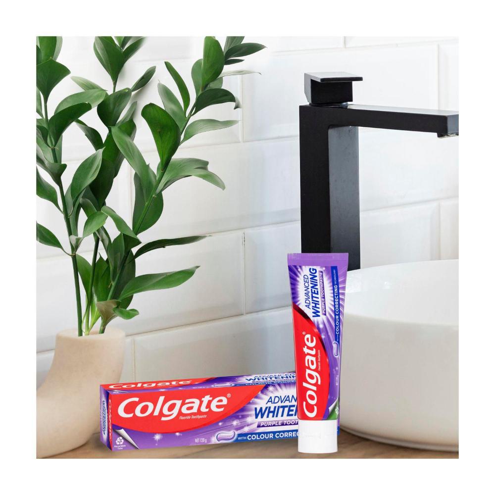 Colgate Advanced Whitening Purple Toothpaste - 120g