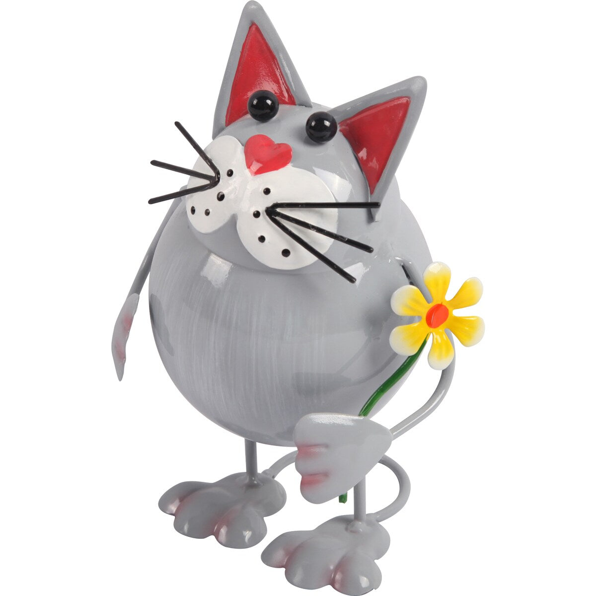 Green Gardener Metal Bobbing Cat Each