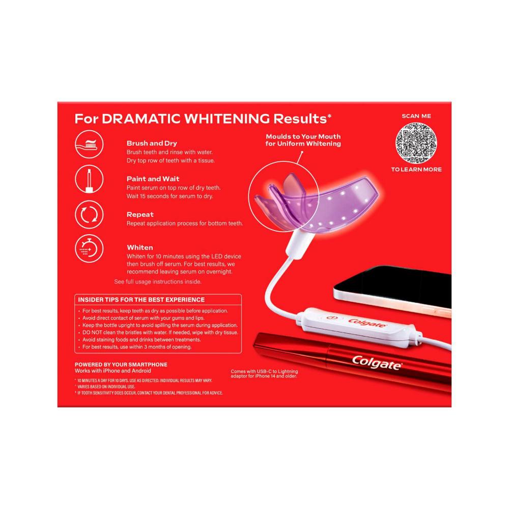 Colgate Optic White Flexlight Led Kit & Pen - 1 Pack