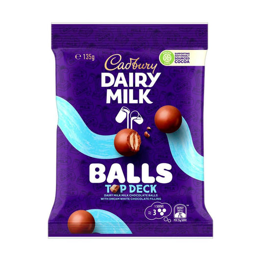 Cadbury Dairy Milk Top Deck Chocolate Balls - 135g