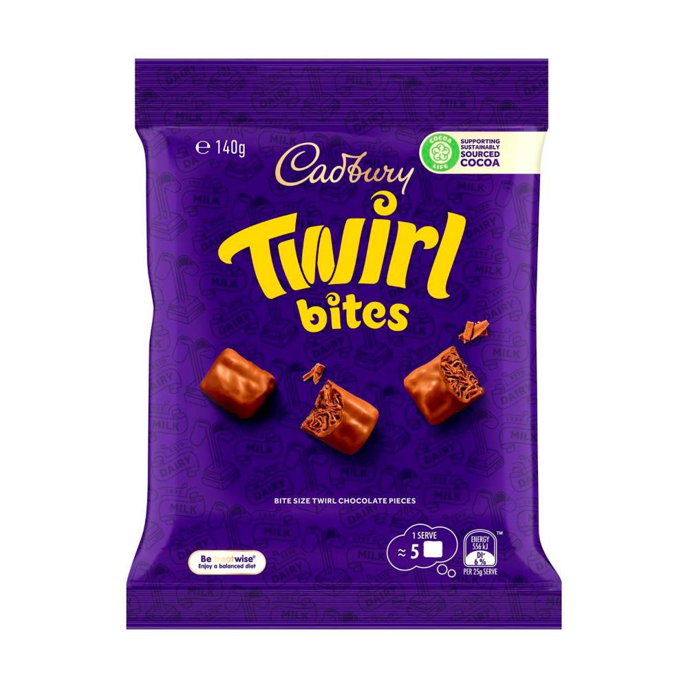 Cadbury Twirl Chocolate Bites - 140g