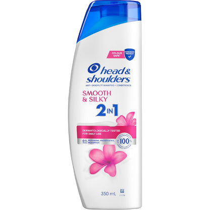 Head & Shoulders 2 In 1 Smooth & Silky Anti Dandruff Shampoo & Conditioner 350ml