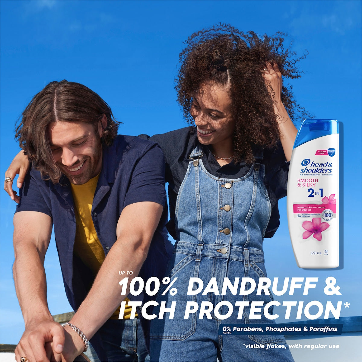 Head & Shoulders 2 In 1 Smooth & Silky Anti Dandruff Shampoo & Conditioner 350ml