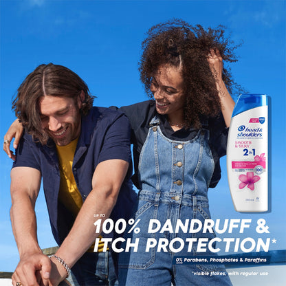 Head & Shoulders 2 In 1 Smooth & Silky Anti Dandruff Shampoo & Conditioner 350ml